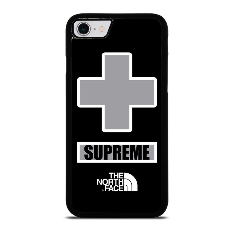 SUPREME X THE NORTH FACE GREY iPhone SE 2022 Case Cover
