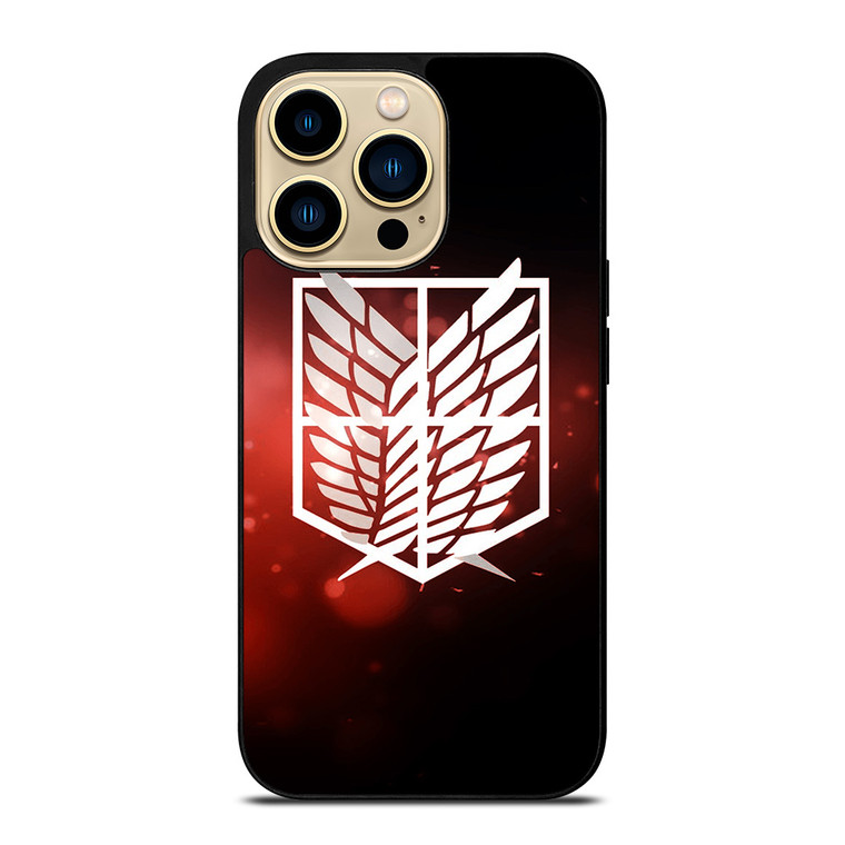 ATTACK ON TITAN LOGO RED iPhone 14 Pro Max Case Cover