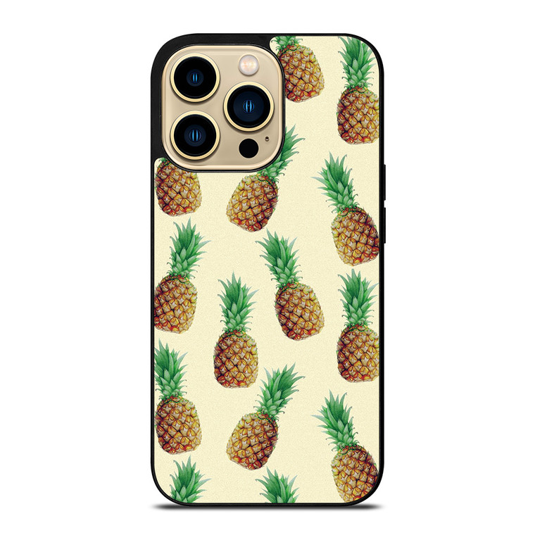 CUTE PINEAPPLE PATTERN iPhone 14 Pro Max Case Cover