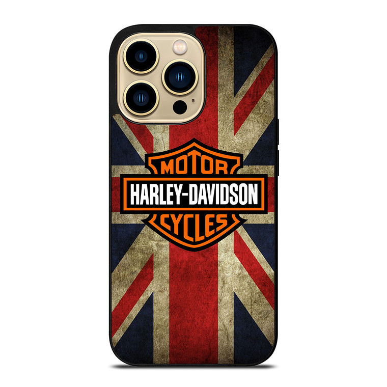 HARLEY DAVIDSON BRITISH UNION JACK iPhone 14 Pro Max Case Cover