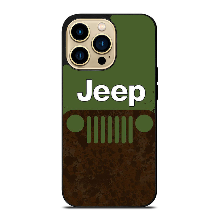 JEEP GREEN RUSTY LOGO iPhone 14 Pro Max Case Cover