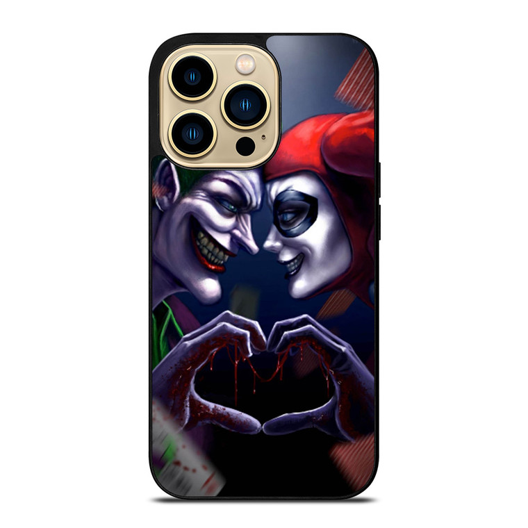 JOKER LOVE HARLEY QUINN ART iPhone 14 Pro Max Case Cover