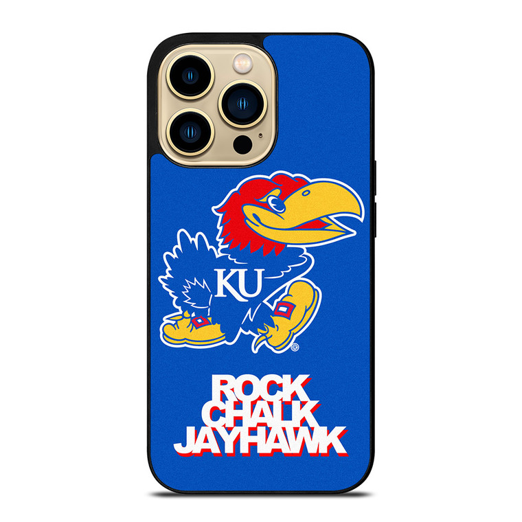 KANSAS JAYHAWKS ROCK CHALK iPhone 14 Pro Max Case Cover