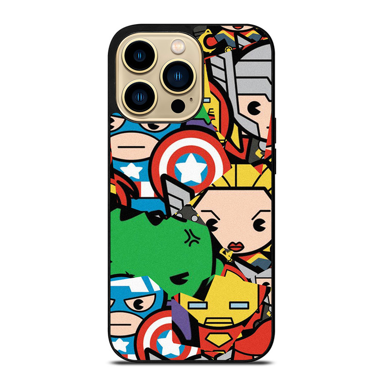 MARVEL COMIC CHARACTERS COLLAGE iPhone 14 Pro Max Case Cover