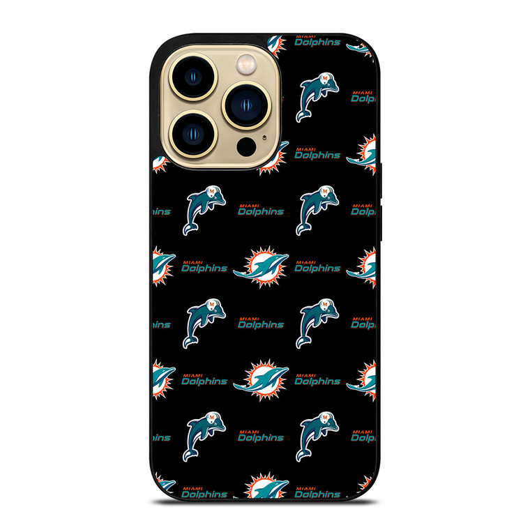 MIAMI DOLPHINS FOOTBALL PATTERN iPhone 14 Pro Max Case Cover