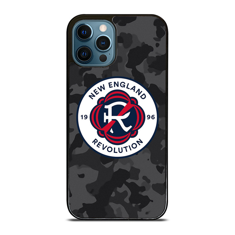 NEW ENGLAND REVOLUTION MLS BLACK CAMO iPhone 12 Pro Max Case Cover