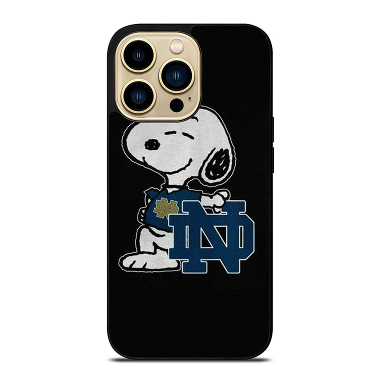 SNOOPY NOTRE DAME FIGHTING IRISH iPhone 14 Pro Max Case Cover
