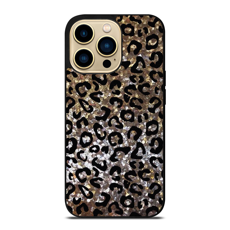 SPARKLY LEOPARD SKIN iPhone 14 Pro Max Case Cover