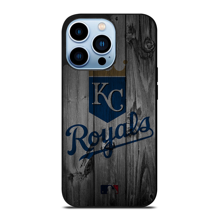 KANSAS CITY ROYALS BASEBALL MLB WOOD LOGO iPhone 13 Pro Max Case Cover