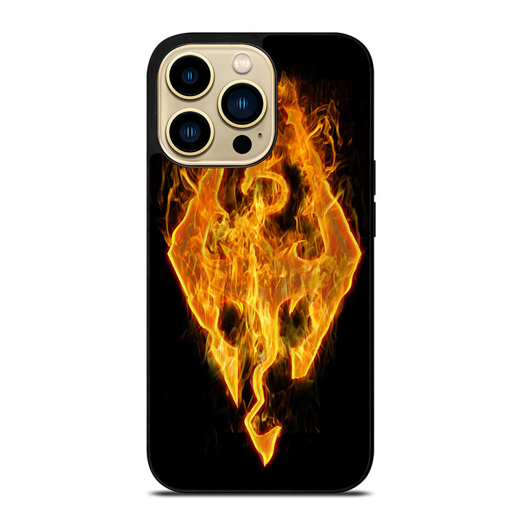 THE ELDER SCROLLS SKYRIM FIRE SIGN iPhone 14 Pro Max Case Cover