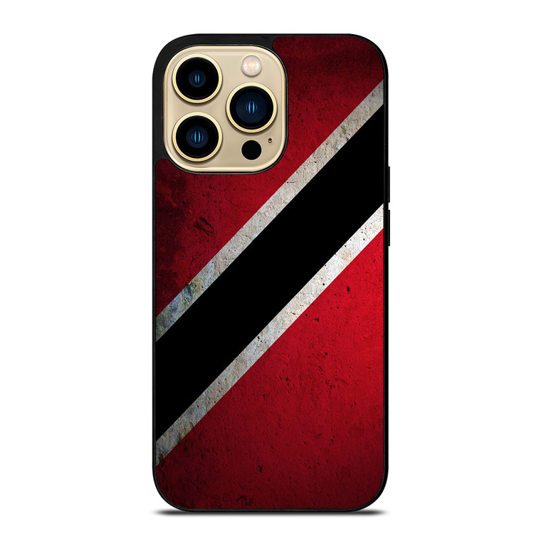 TRINIDAD AND TOBAGO TEXTURED FLAG iPhone 14 Pro Max Case Cover