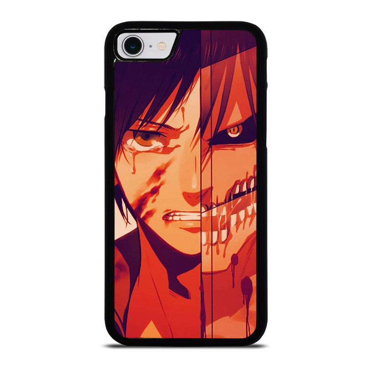 ATTACK ON TITAN EREN YEAGER ANIME iPhone SE 2022 Case Cover