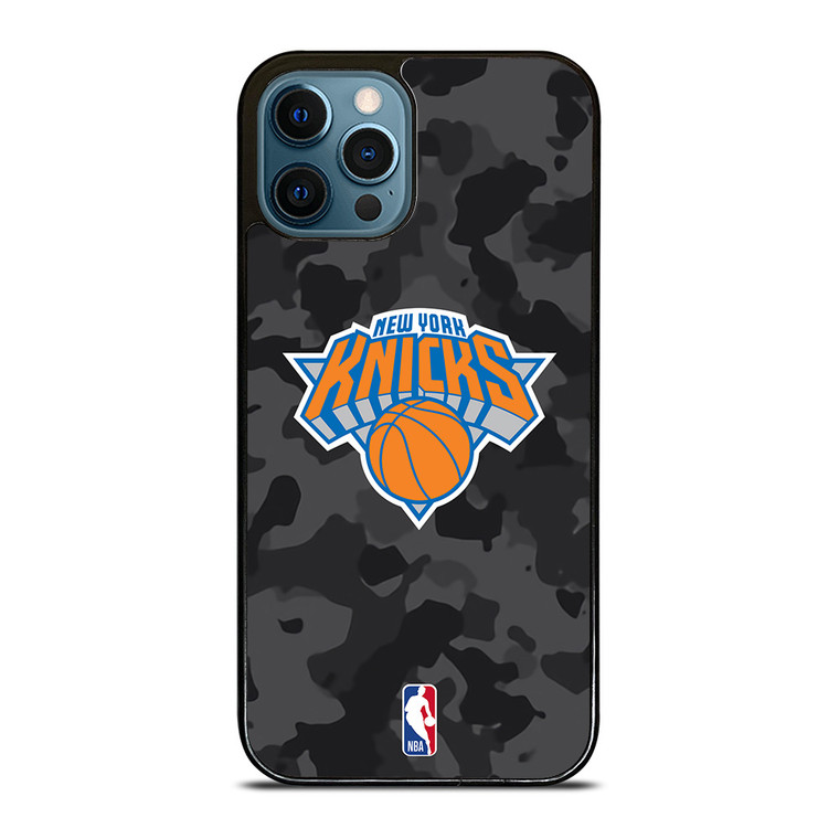 NEW YORK KNICKS BLACK CAMO iPhone 12 Pro Max Case Cover