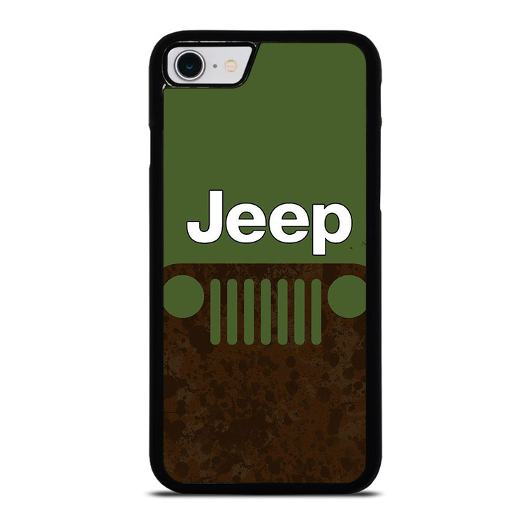 JEEP GREEN RUSTY LOGO iPhone SE 2022 Case Cover