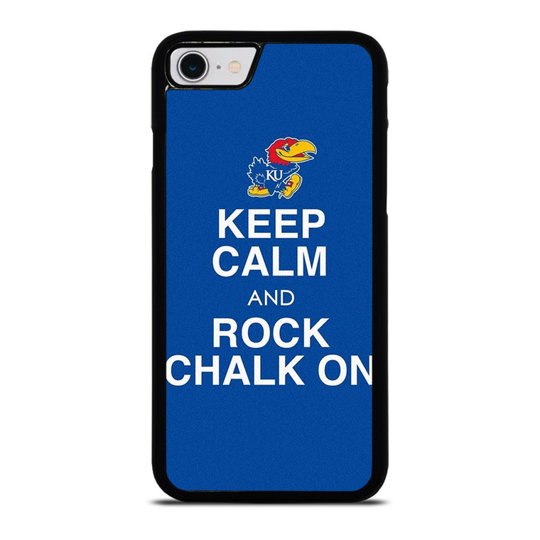 KEEP CALM AND ROCK CHALK KANSAS JAYHAWKS iPhone SE 2022 Case Cover