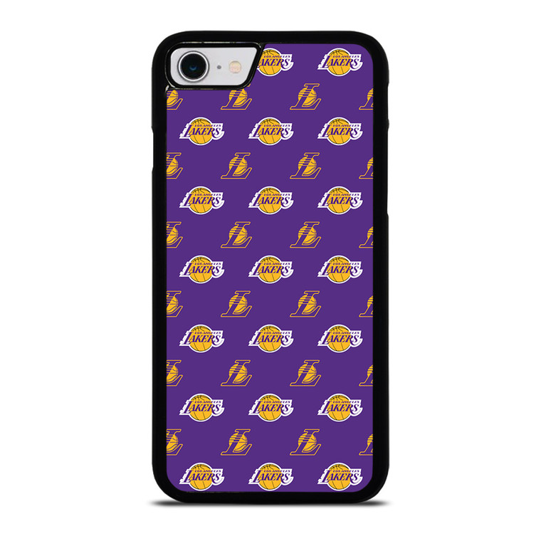 LOS ANGELES LAKERS NBA PATTERN iPhone SE 2022 Case Cover