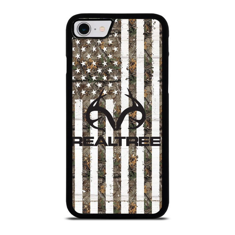 REALTREE AMERICAN FLAG LOGO iPhone SE 2022 Case Cover REALTREE AMERICAN FLAG LOGO iPhone SE 2022 Case Cover