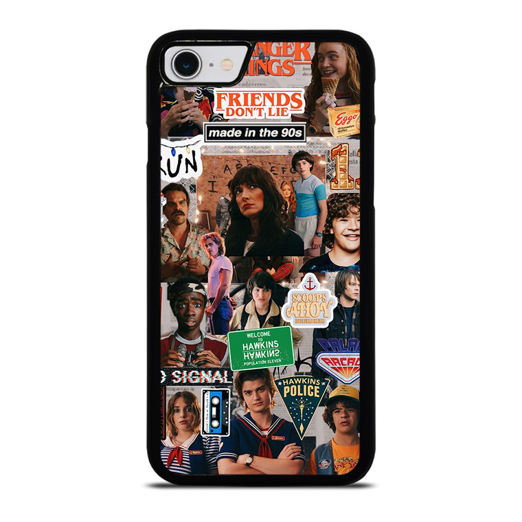 STRANGER THINGS AESTHETIC COLLAGE iPhone SE 2022 Case Cover