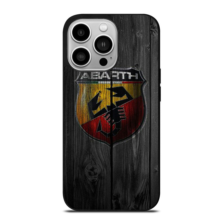 ABARTH CAR WOODEN LOGO iPhone 14 Pro Case Cover
