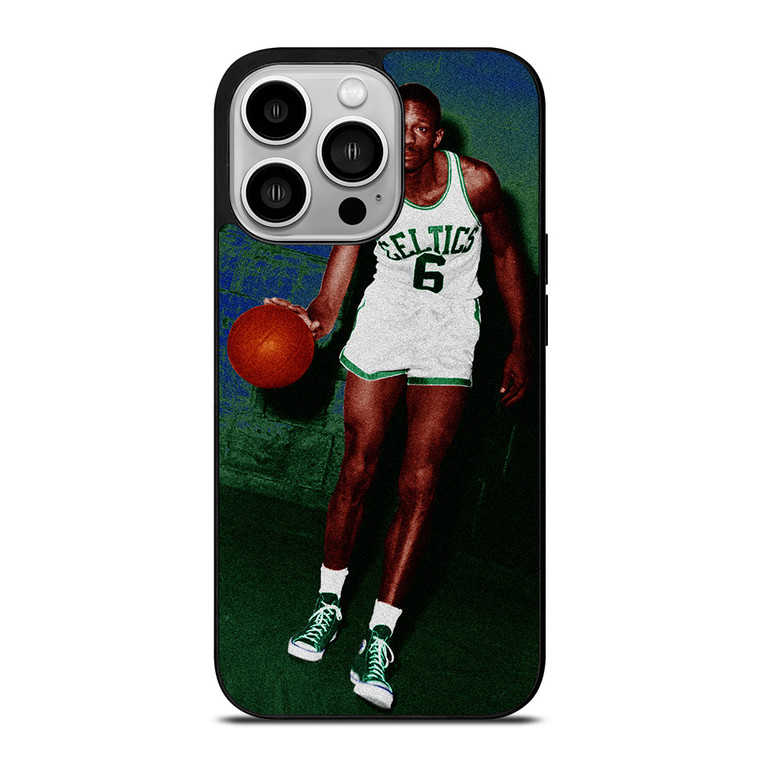BILL RUSSEL BOSTON CELTIC iPhone 14 Pro Case Cover BILL RUSSEL BOSTON CELTIC iPhone 14 Pro Case Cover