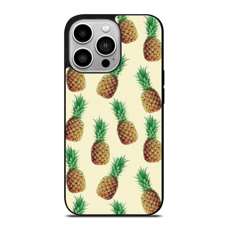 CUTE PINEAPPLE PATTERN iPhone 14 Pro Case Cover