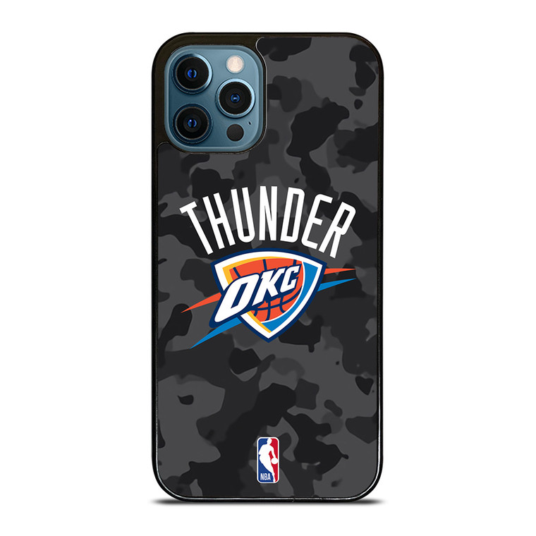 OKLAHOMA CITY THUNDER BLACK CAMO iPhone 12 Pro Max Case Cover