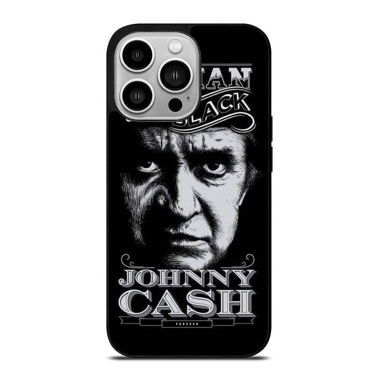 JOHNNY CASH MAN IN BLACK iPhone 14 Pro Case Cover