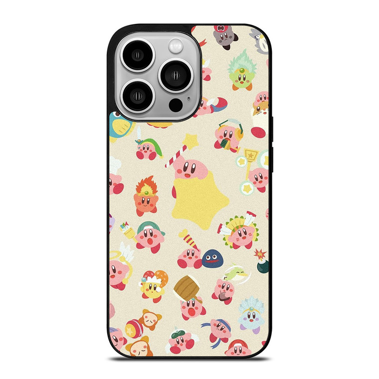 KIRBY CUTE PATTERN iPhone 14 Pro Case Cover