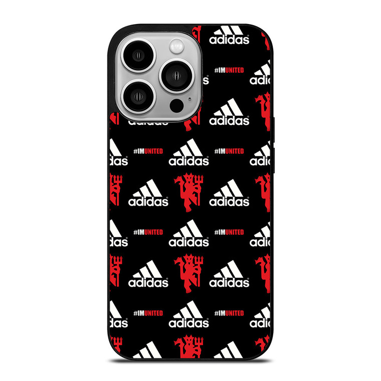 MANCHESTER UNITED ADIDAS PATTERN iPhone 14 Pro Case Cover