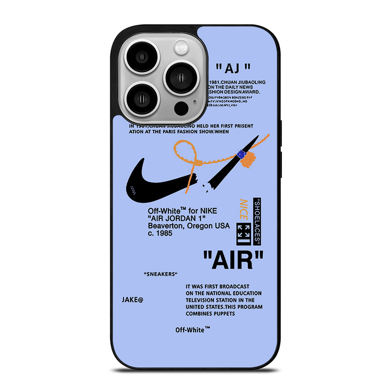 NIKE AIR OFF WHITE TARO iPhone 14 Pro Case Cover