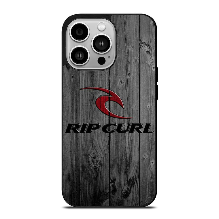 RIP CURL SURFING WOODEN LOGO iPhone 14 Pro Case Cover