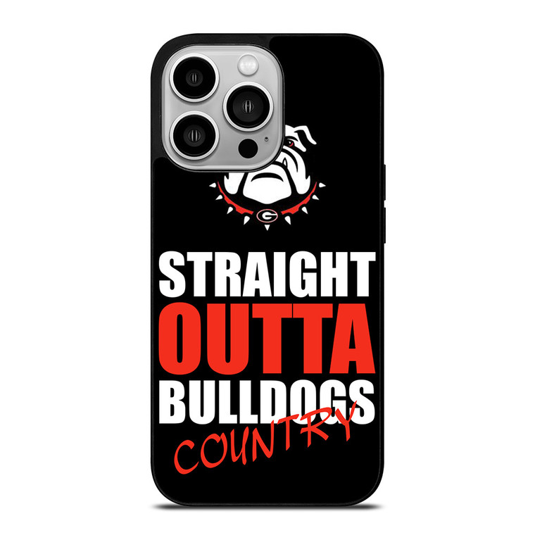 STRAIGHT OUTTA GEORGIA BULLDOGS iPhone 14 Pro Case Cover
