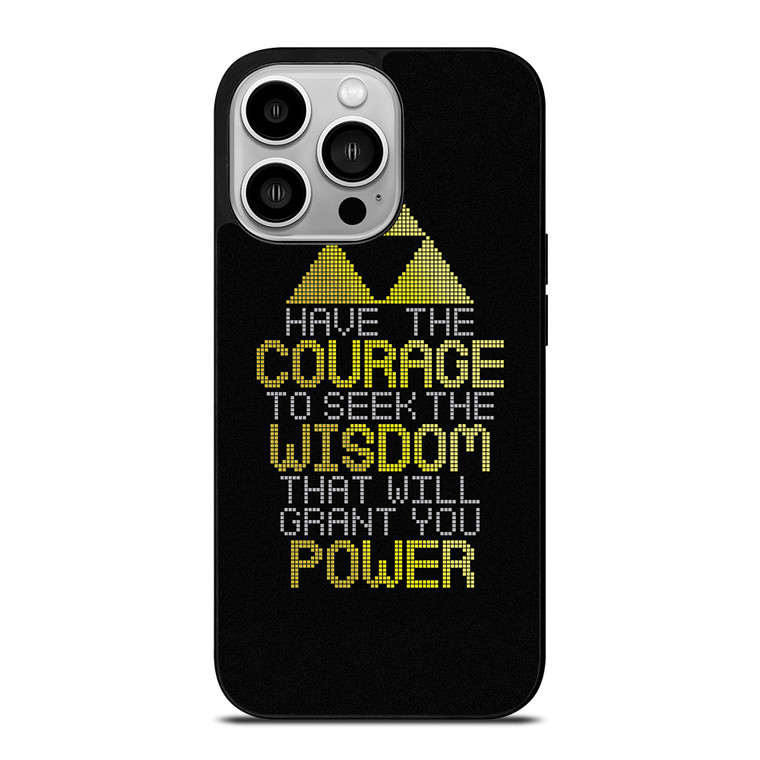 TRIFORCE ZELDA QUOTES iPhone 14 Pro Case Cover