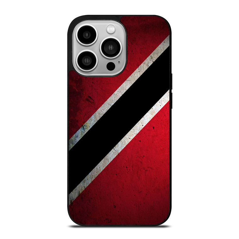 TRINIDAD AND TOBAGO TEXTURED FLAG iPhone 14 Pro Case Cover