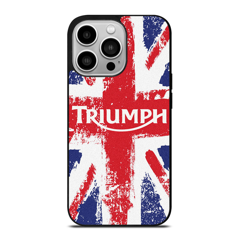 TRIUMPH MOTORCYCLES UNION JACK iPhone 14 Pro Case Cover