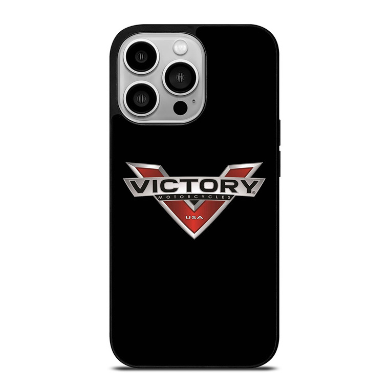 VICTORY MOTORCYCLES USA BLACK iPhone 14 Pro Case Cover