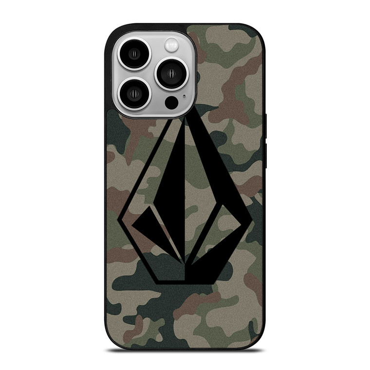 VOLCOM LOGO CAMO iPhone 14 Pro Case Cover