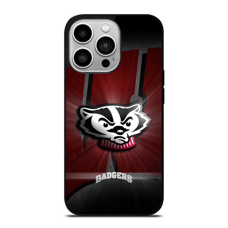 WISCONSIN BADGERS FOOTBALL LOGO iPhone 14 Pro Case Cover
