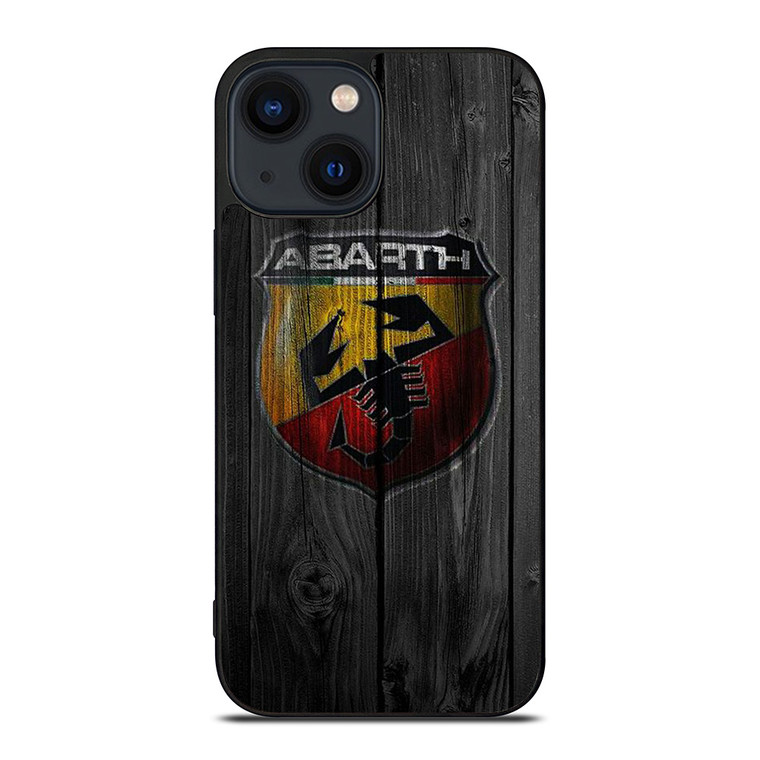 ABARTH CAR WOODEN LOGO iPhone 14 Plus Case Cover