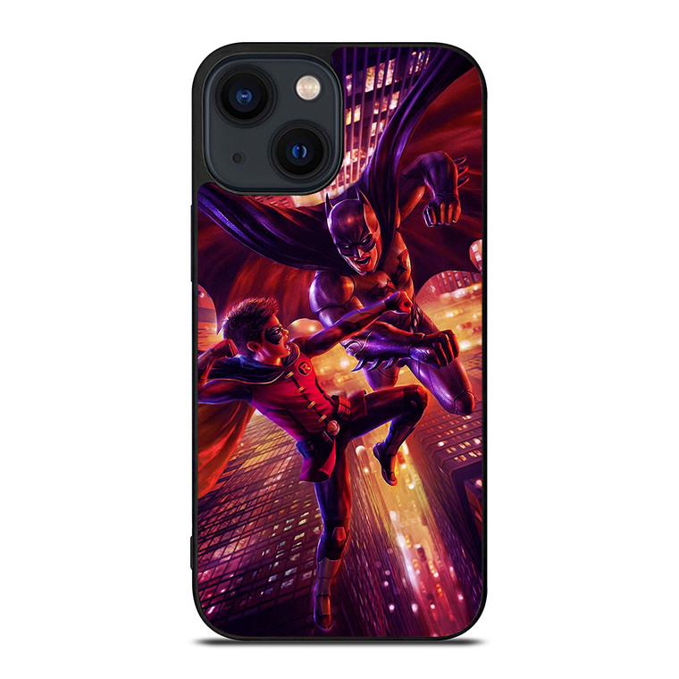 BATMAN AND ROBIN FIGHT iPhone 14 Plus Case Cover