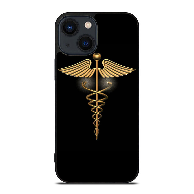 CADUCEUS MEDICAL SYMBOL iPhone 14 Plus Case Cover