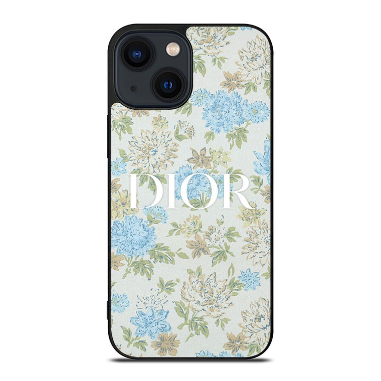 CHRISTIAN DIOR LOGO FLORAL iPhone 14 Plus Case Cover