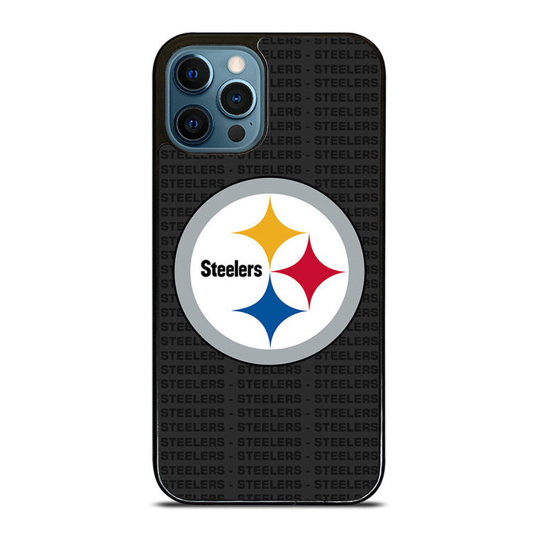 PITTSBURGH STEELERS FOOTBALL TEXT iPhone 12 Pro Max Case Cover