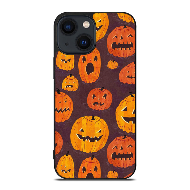 HALLOWEEN PUMPKINS PATTERN iPhone 14 Plus Case Cover