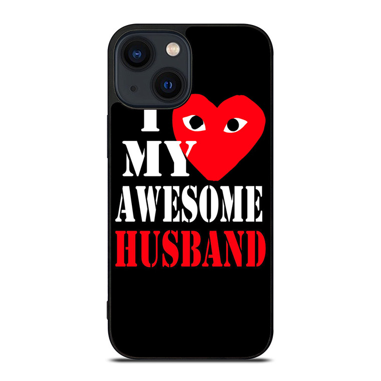 I LOVE MY HUSBAND COMME DES GARCONS iPhone 14 Plus Case Cover I LOVE MY HUSBAND COMME DES GARCONS iPhone 14 Plus Case Cover
