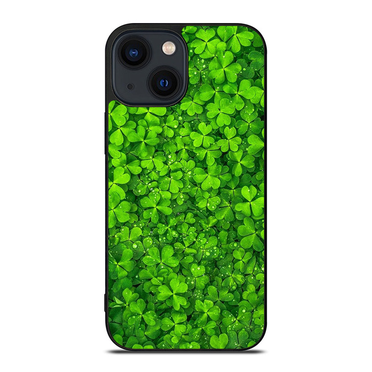 IRISH SHAMROCK CLOVER FLOWER iPhone 14 Plus Case Cover
