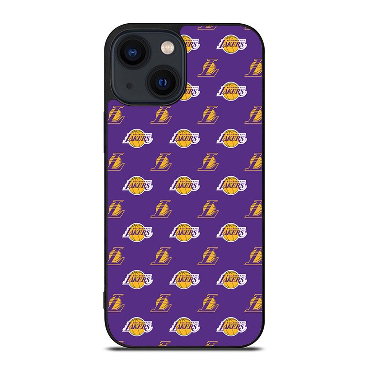 LOS ANGELES LAKERS NBA PATTERN iPhone 14 Plus Case Cover