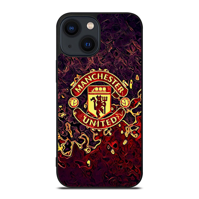 MANCHESTER UNITED LOGO FAN ART iPhone 14 Plus Case Cover