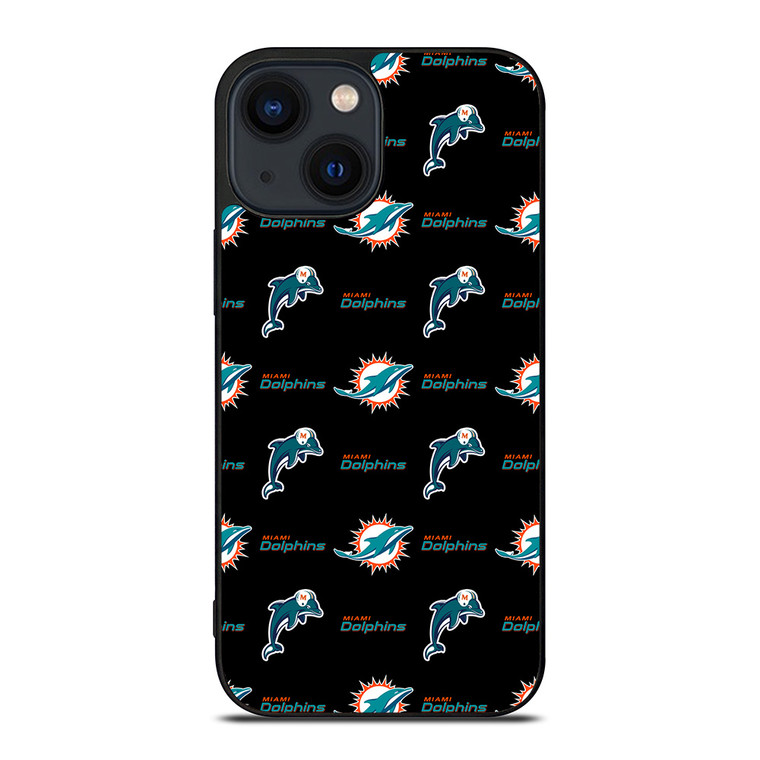 MIAMI DOLPHINS FOOTBALL PATTERN iPhone 14 Plus Case Cover