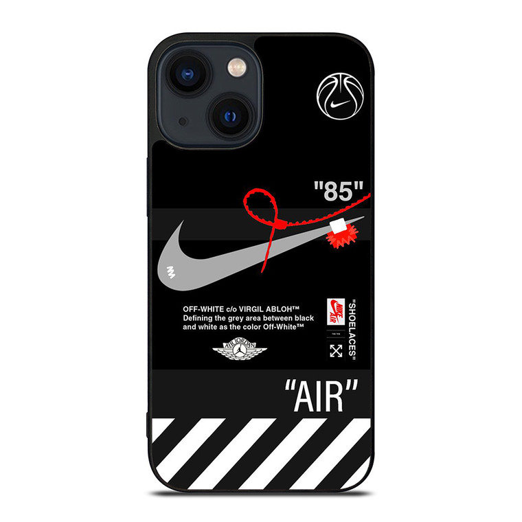 NIKE AIR JORDAN OFF WHITE STRIPES iPhone 14 Plus Case Cover NIKE AIR JORDAN OFF WHITE STRIPES iPhone 14 Plus Case Cover